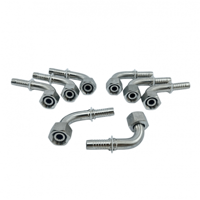 متحرك مترك كوع (°90) ستانلس ستيل 12-04  كونيك (6mm)